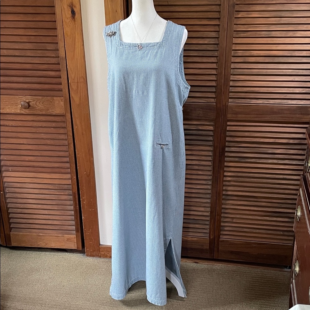Vintage Square Neck Button-Back Maxi Jumper (M)